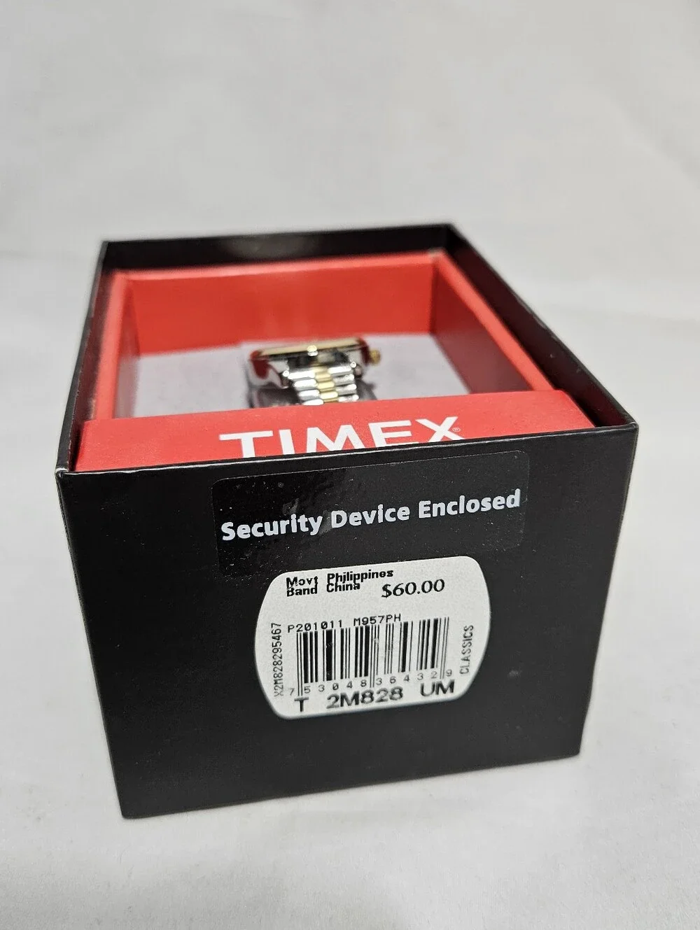 NIB Timex Indiglo Two-Tone Expansion Band Watch | Silver & Gold Tone Date